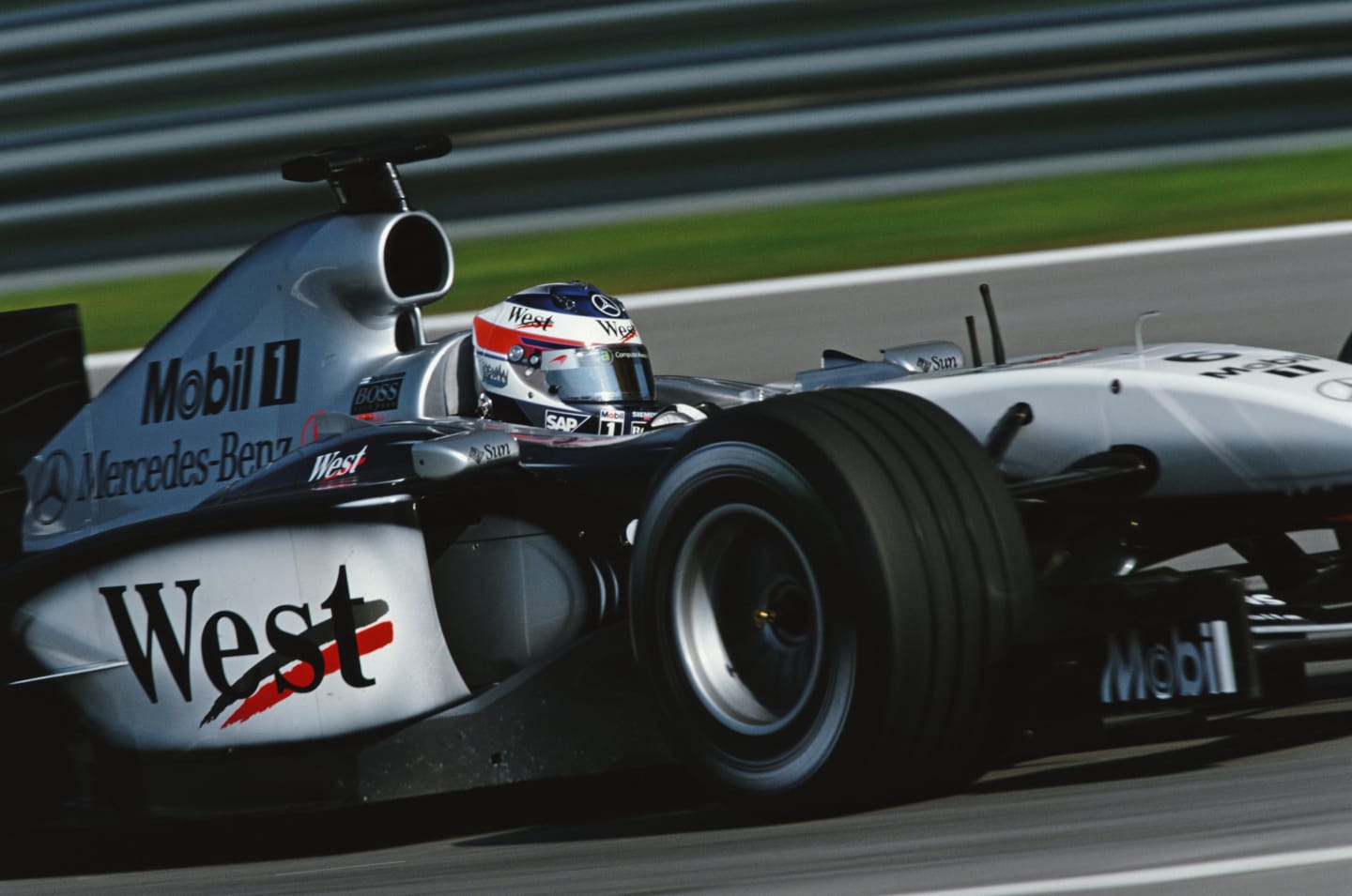 Kimi Raikkonen of Finland drives the #6 West McLaren Mercedes McLaren MP4-17D Mercedes V10 during